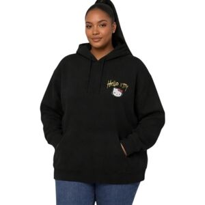 Hello Kitty Black Graphic Women's Sweater